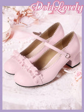 Dola Lovely Bow Tie French Mary Jane Elegant High Heels, Ladylike Style